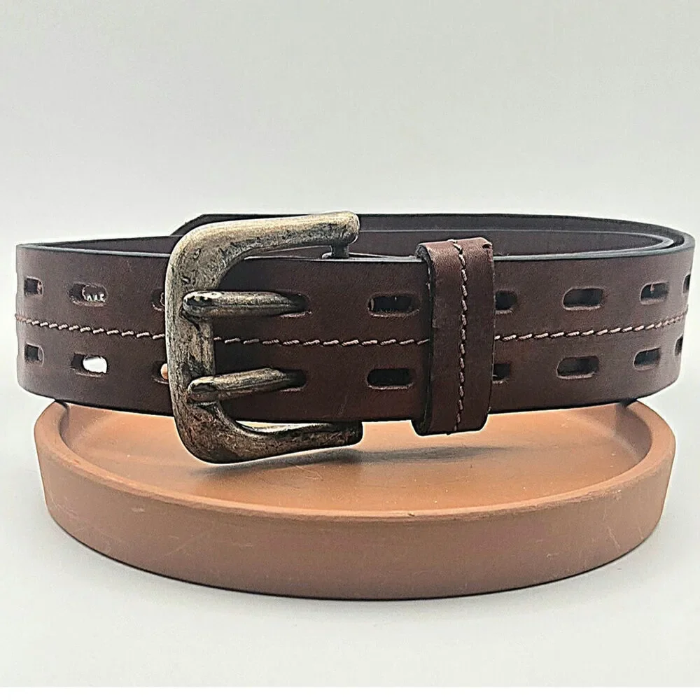 Men's Retreat Blues Genuine Leather Size 32 Belt